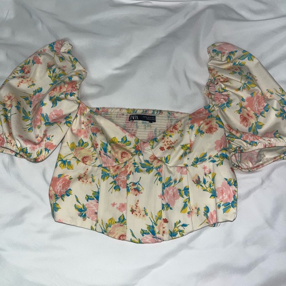 Zara floral printed top - Picture 2 of 4